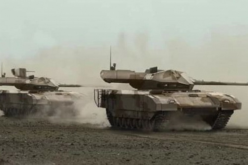Xe tăng Armata tại Syria được trang bị "bộ giáp" mới nhất của Rostec
