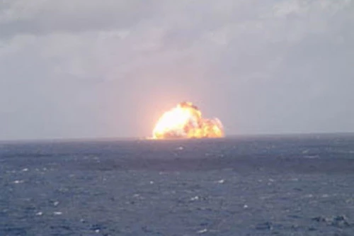 Nga có thể tiêu diệt biên đội tàu sân bay Mỹ chỉ bằng một cú đánh duy nhất thông qua ngư lôi hạt nhân Poseidon. Ảnh: Lenta.ru.