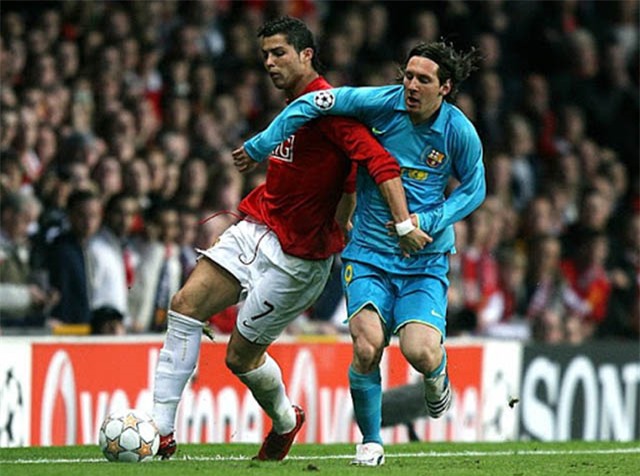 M.U của Ronaldo đã đánh bại Barca của Messi ở trận bán kết lượt về Champions League 2007/08
