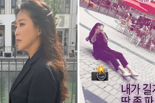 'Bó tay' với khoảnh khắc 'Đệ nhất mỹ nhân xứ Hàn' nằm dài xuống đất chỉ để làm điều này