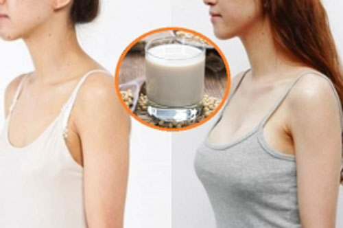 Uống sữa đậu nành kết hợp với 1 nguyên liệu "bí mật", bạn sẽ thấy vòng 1 tăng kích thước rõ rệt