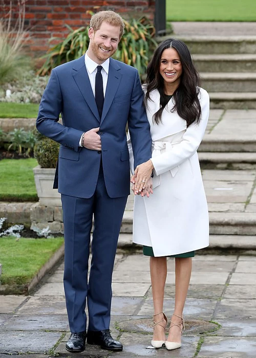 Harry và Meghan công bố đính hôn tại Điện Kensington hồi tháng 11/2017. Ảnh: PA.