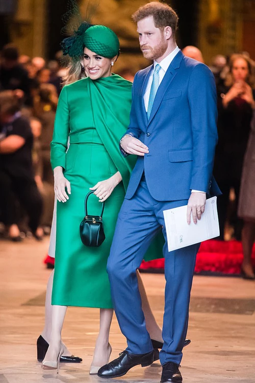 Harry và Meghan dự sự kiện cuối cùng với tư cách thành viên cao cấp của hoàng gia ở Tu viện Westminster hôm 9/3/2020. Ảnh: PA.