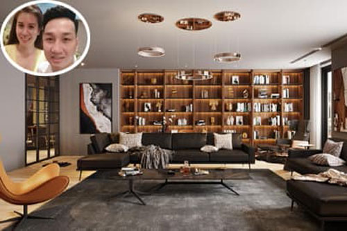 Tận mục căn hộ siêu sang trọng của vợ chồng MC Thành Trung