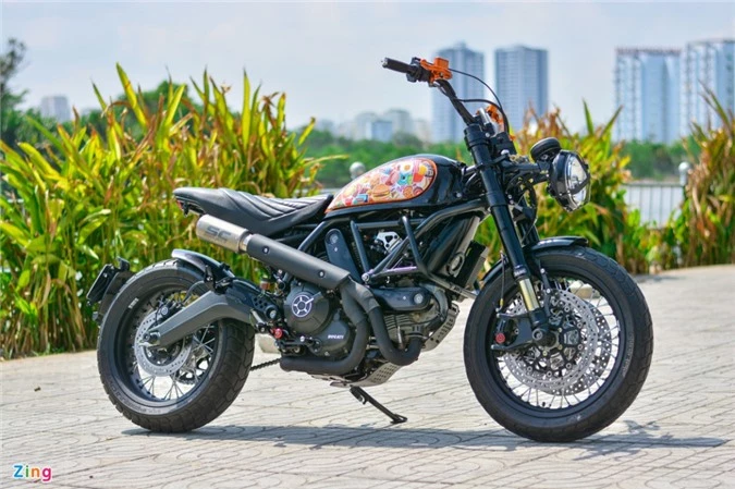 Ducati Scrambler lột xác với gói độ 200 triệu của biker Hà Nội ảnh 02