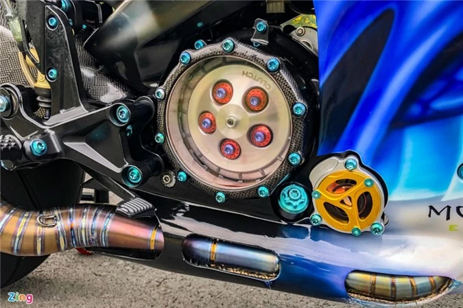 Yamaha Exciter độ phong cách Ducati Panigale V4 của biker Quảng Ngãi ảnh 14