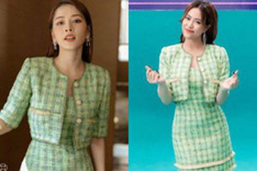 Chi Pu và Hoàng Thùy Linh "đụng hàng" khiến dân tình "cân não"