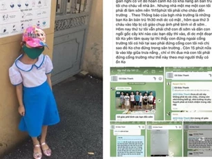 Đi học quá sớm, học sinh lớp 1 bị phạt đứng bêu nắng giữa trưa gây bức xúc
