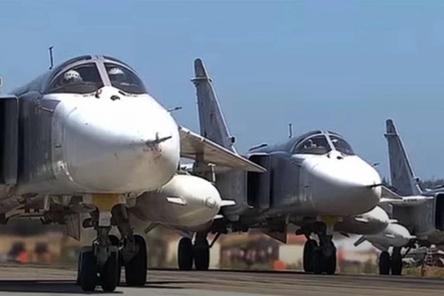 Số lượng lớn chiến đấu cơ do Nga sản xuất đã tới Libya. Ảnh: Al Masdar News.