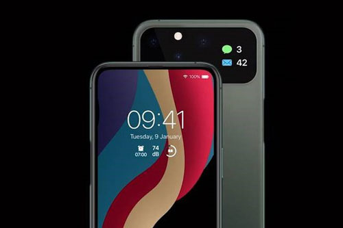 Ý tưởng iPhone 12 có 2 màn hình, 5 camera sau