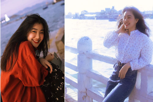 Diện toàn đồ cũ chụp hình, 9X được khen đẹp như diễn viên Hong Kong