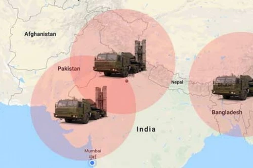 Hệ thống tên lửa phòng không S-400 sẽ giúp Ấn Độ kiểm soát tốt khu vực biên giới. Ảnh: TASS.