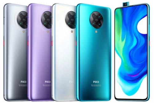 Xiaomi Poco F2 Pro có 4 tùy chọn màu sắc gồm Neon Blue, Phantom White, Electric Purple và Cyber Grey. Giá bán của bản RAM 6 GB là 499 euro (tương đương 12,60 triệu đồng). Phiên bản RAM 8 GB có giá 599 euro (15,13 triệu đồng).