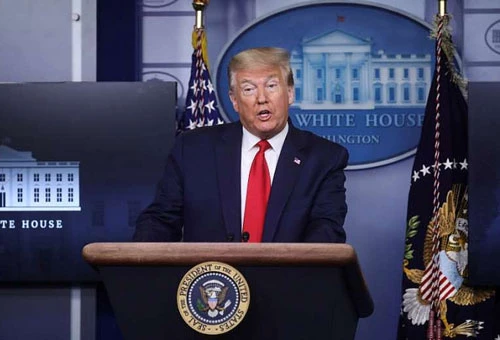 Tổng thống Mỹ Donald Trump tại Nhà Trắng, ngày 22/5. (Nguồn: Reuters)