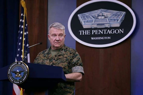 Tướng thủy quân lục chiến Kenneth McKenzie Tư lệnh Bộ Chỉ huy CentCom. (Nguồn: AFP)
