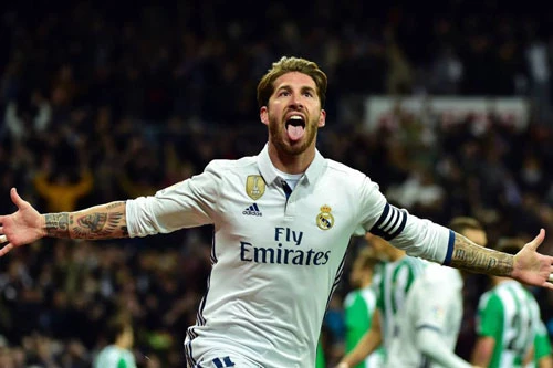 =6. Segio Ramos (Real Madrid - 5 bàn thắng).