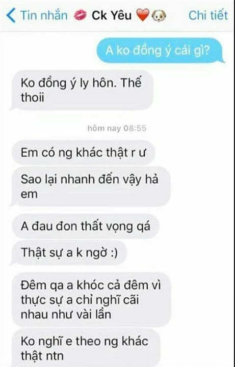 
Hí hửng khi đọc những dòng tin nhắn đầy tâm trạng vật vã của chồng, nhưng cô vợ phải kìm nén niềm vui để chồng thấm thía thêm chút nữa.
