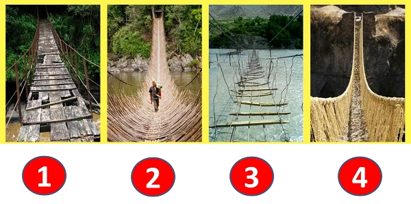 Theo bạn cây cầu nào nguy hiểm nhất?