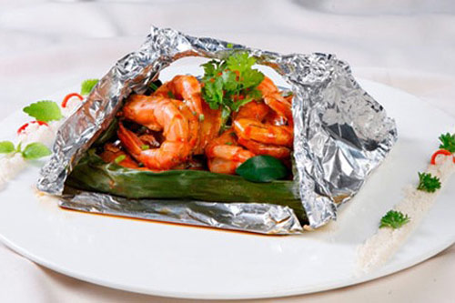 Món tôm nướng giấy bạc thơm ngon đẹp mắt ai cũng mê mệt