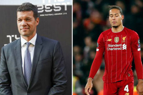 Ballack: 'Van Dijk quá may mắn'