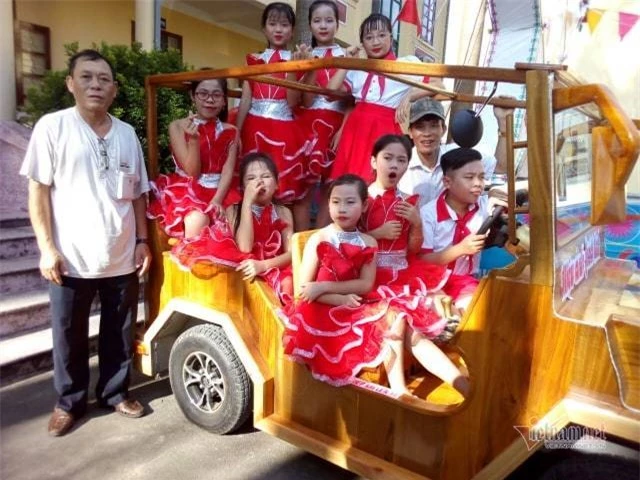 Độc đáo chiếc Jeep gỗ chạy động cơ xe máy Honda của dân chơi Thái Nguyên