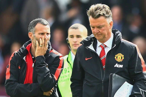 Giggs và Van Gaal thời còn gắn bó với nhau ở M.U.