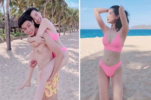 Cao Thái Hà gợi cảm, tình tứ bên người mẫu Phạm Đức Long, dân tình đua nhau 'đẩy thuyền'