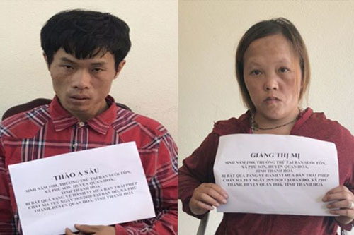 Thanh Hóa: Đôi tình nhân buôn ma túy, chống đối quyết liệt lực lượng công an