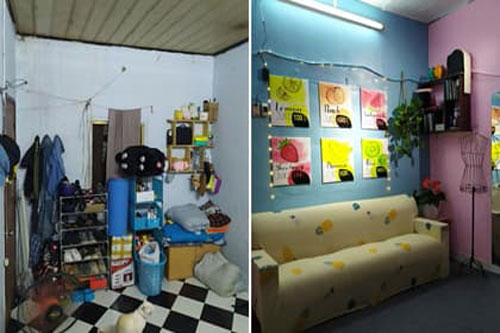 Biến phòng trọ tồi tàn, đơn điệu thành không gian sống khác