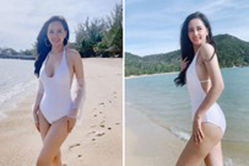 Sau khi giảm 2kg, Mai Phương Thuý liên tục khoe dáng gơi cảm với bikini