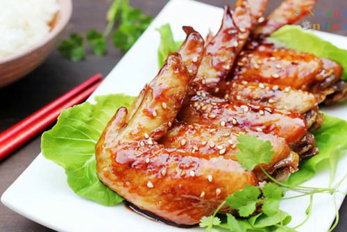 'Đánh thức vị giác' với món cánh gà chiên sốt mật ong