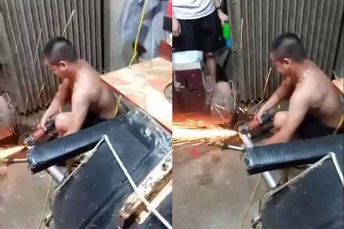 Người chồng giấu tiền ở ống sắt rồi bất ngờ cắt ra đúng ngày sinh nhật vợ khiến ai cũng xuýt xoa