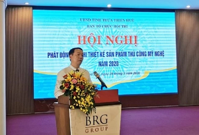 Phó Chủ tịch UBND tỉnh Thừa Thiên Huế Phan Thiên Định phát biểu tại Hội nghị.