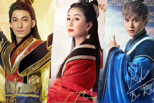 Liên Bỉnh Phát, BRay và Võ Ngọc Trân tạo hình cổ trang chuẩn như nhân vật kiếm hiệp trong Tỷ Muội Hoàng Cung