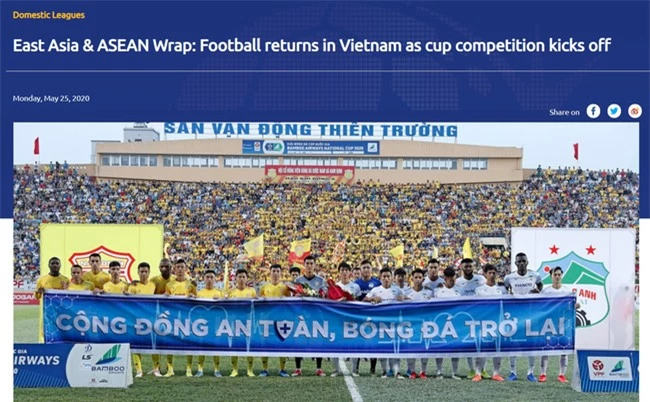 AFC ca ngợi bóng đá Việt Nam.