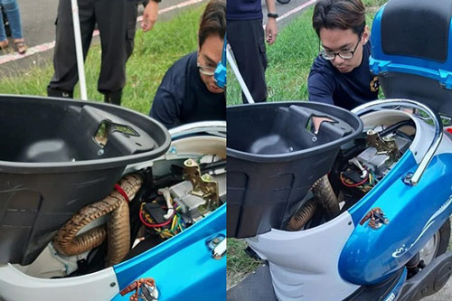 Xe điện bất ngờ không khởi động được, người đàn ông mở cốp kiểm tra thì thấy cảnh tượng "tái mặt"