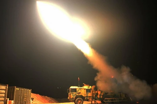 Thổ Nhĩ Kỳ đã đưa pháo phản lực phóng loạt T-122 Sakarya tới Libya. Ảnh: TASS.