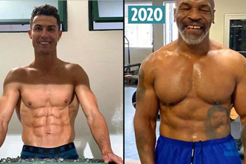 Mike Tyson lấy lại thân hình 6 múi nhờ phương pháp của Ronaldo