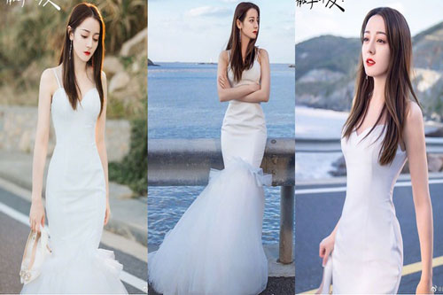 Địch Lệ Nhiệt Ba “hút hồn” khán giả với tạo hình cô dâu