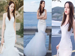 Địch Lệ Nhiệt Ba “hút hồn” khán giả với tạo hình cô dâu