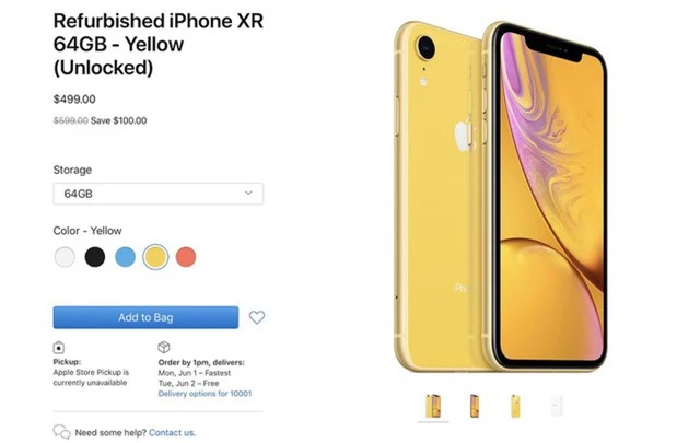 Apple bán iPhone XR với giá chỉ 499 USD - Ảnh 1.