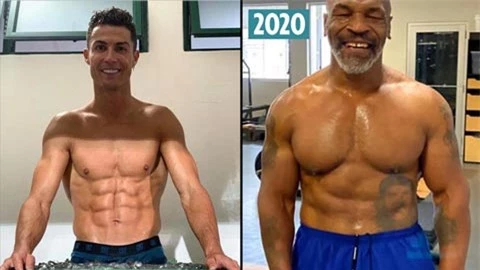 Mike Tyson lấy lại thân hình 6 múi nhờ phương pháp của Ronaldo