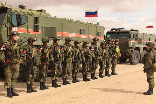 Quân đội Nga hoạt động tại căn cứ ở Syria. (Nguồn: syria.mil.ru)