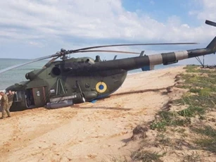 Trực thăng Mi-8 của Ukraine rơi khi tập trận