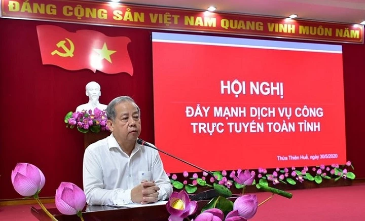 Chủ tịch UBND tỉnh Thừa Thiên Huế Phan Ngọc Thọ phát biểu chỉ đạo tại hội nghị.