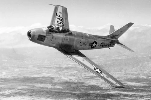 Chiếc F-86F Sabre của Mỹ năm 1953. Ảnh: Không quân Mỹ