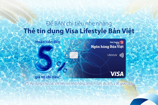 Ra mắt thẻ tín dụng Visa Lifestyle Bản Việt với tính năng hoàn tiền lên đến 5%/tháng 