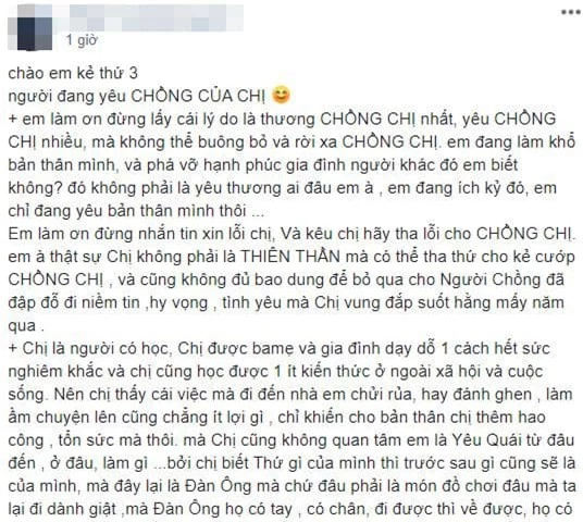 thư gửi nhân tình của chồng 1