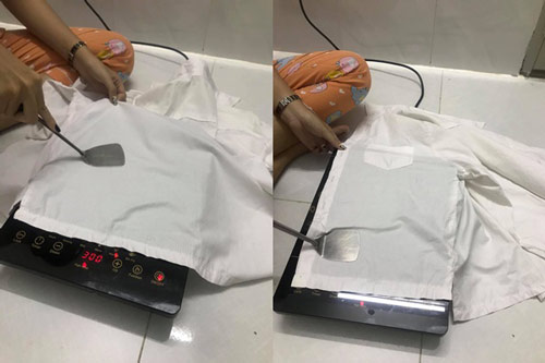 Bàn là bị hỏng, cô vợ nghĩ ra cách "chữa cháy" khó ngờ khiến chồng cũng phải "đứng hình"