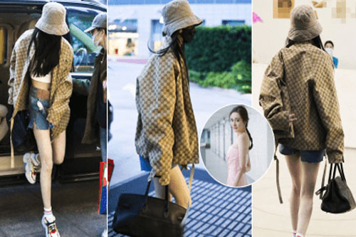 Bịt kín mặt, Dương Mịch vẫn hút ánh nhìn nhờ đôi chân tuyệt phẩm và hành động siêu đáng yêu